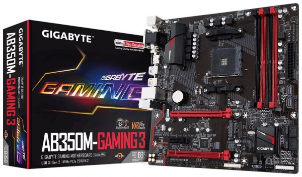 Gigabyte GA-AB350M-GAMING 3 Carte mère AMD Socket AM4